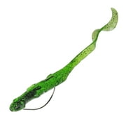 Lunkerhunt Salamander Swamp Salted Grubs, Green, Size 4/0 Wide Gap Hook, 6 Count