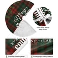 thumbnail image 2 of FMSHPON New Year Christmas Plaid Xmas Christmas Tree Skirt Stand Mat for Holiday Party Decoration Indoor Outdoor 36 inches, 2 of 6