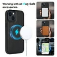 thumbnail image 2 of Dteck Case for iPhone 15 Plus,Magnetic Leather+Rubber Mag-Safe Case Shockproof Durable Business Slim Back Cover,Black, 2 of 7