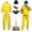 Yellow, variant on 80s 90s Outfit for Men Tracksuit Costume,Hip Hop Outfit Vintage Beach Tracksuit with Accessories for Themed Disco Party Costumes (Black,L)
