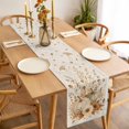thumbnail image 4 of Pumpkins Fall Table Runner Vintage Floral Thanksgiving Rustic Tablerunners 13 x 60 Inch, Table Decorations Tabletop Scarf for Summer Gathering Holiday Farmhouse Kitchen Dining Decor, 4 of 8