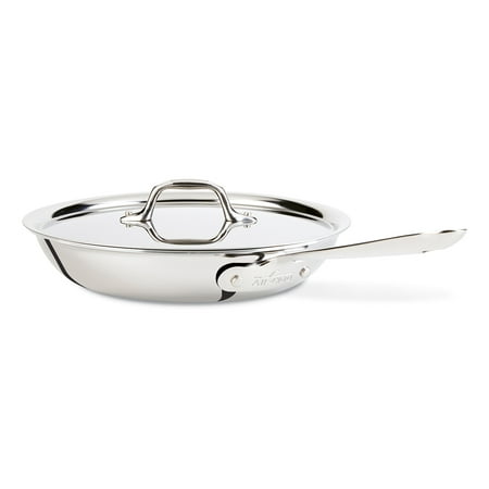 All-Clad Tri-Ply Stainless Steel 10 inch Frying Pan w/Lid (Best All Clad Pots And Pans)
