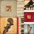thumbnail image 2 of Hakimipour-Ritter 20x20 Black Ornate Wood Framed with Double Matting Museum Art Print Titled - Music, 2 of 4