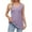 Purple, variant on Timegard Womens Tank Top Ribbed V Neck Sleeveless Solid Color Comfy Fitting Casual Tee Shirts