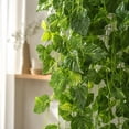 thumbnail image 4 of BingTong Artificial Hanging Ivy Vine Plant, Faux Round Leaf Green Wall Hanging Basket Foliage, No Maintenance Fake Trailing Greenery for Indoor Wall Decor A, 4 of 7