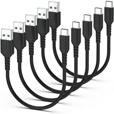 1ft USB-C Charging Cable Short, 5 Pack USB A to USB C Cord Fast Charging USB Type C Cable Compatible with Samsung Galaxy S22 Ultra S10 A32 Note 20 10 Plus, Moto G Stylus Power, Pixel 6, LG Stylo 6