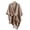 Khaki, variant on Elegant Knitted Cape Wrap Shawl Cardigan, Soft Loose Fit Long Outerwear Cover Up for Women, Cross Front Poncho Sweater Topper for Fall Winter Evening Wear