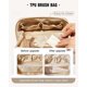 thumbnail image 3 of Travel Makeup Bag,Large Capacity Cosmetic Bags for Women,Waterproof Portable Pouch Open Flat Toiletry Bag Make up Organizer with Divider and Handle, 3 of 4
