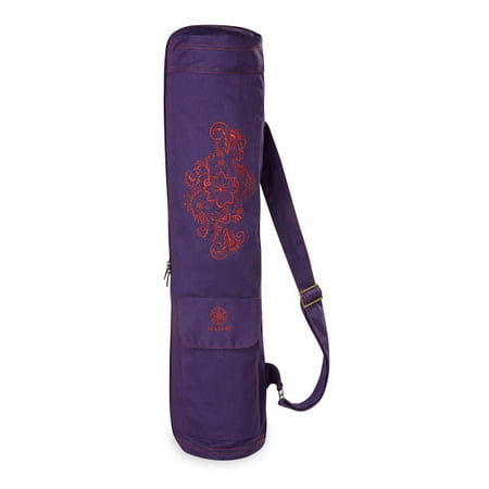 Gaiam Cargo Yoga Mat Bag Aubergine Swirl Walmart Com