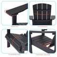 thumbnail image 3 of CHYVARY 1 Peak Adirondack Chair, Fire Pit Outdoor Patio Furniture, Black, 3 of 6