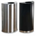 thumbnail image 1 of Rubbermaid Commercial Products RCPSO12SSSPL Demi-Rondes Récipients-Ouvert Top- 12 Gallon- 18in.x9in.x32in.- STST, 1 of 1