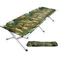 thumbnail image 1 of Grizzly Outdoors – Steel Frame CAMO Camp Cot with CAMO Carry Bag 330 lb Capacity Steel Frame, 1 of 7
