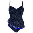 thumbnail image 3 of Hilor Women's One Piece Swimsuits Tummy Control Swimwear Ruffle Swimdress with Built in Swim Brief, 3 of 8