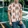 thumbnail image 6 of Lsque German Shepherd Dog Pattern Mens Polo Golf Shirts Funny Graphics Shorts Sleeve Button Shirts Baseball T-shirt-Large, 6 of 7