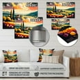 thumbnail image 4 of Designart "Radiating Sun Over Plains II" Landscape Modern Metal Wall Decor, 4 of 5