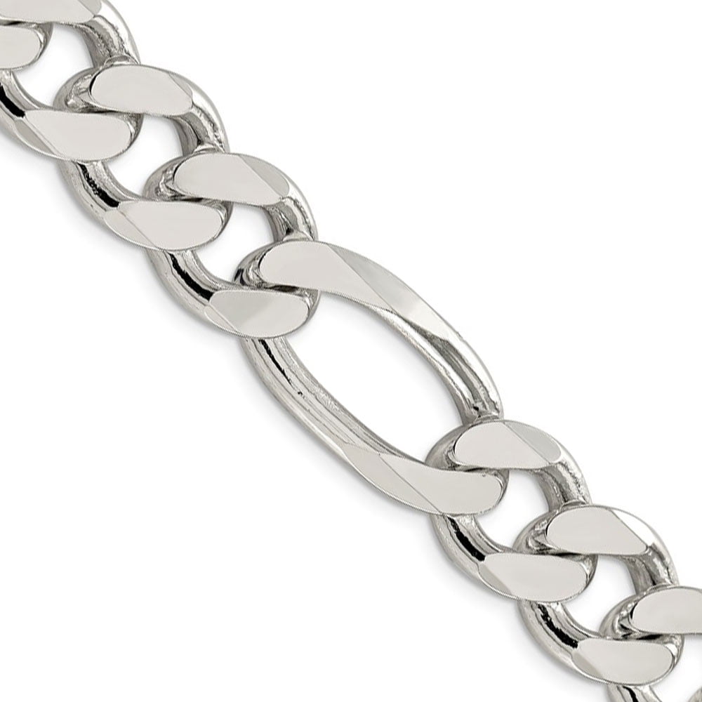 Sterling Silver 15mm Figaro Chain 