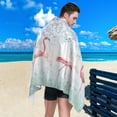 thumbnail image 4 of Dreamtimes Microfiber Beach Towel,Flamingos Super Absorbent Sport Towel with Pouch,Quick Dry Pool Towels Pool Blanket for Swimming,Picnic,Yoga Gym 31x71in, 4 of 7