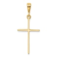 thumbnail image 3 of 14K Yellow Gold Charm Pendant Themed 33 mm 14 Polished Cross, 3 of 4