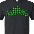 thumbnail image 4 of Inktastic St. Patrick's Day Clovers in Plaid T-Shirt, 4 of 5