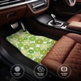 thumbnail image 6 of Pofeuu Kiwi Lemon Print Car Foot Mat Set of 4 Pieces - All-Weather Full Set Floor Mats for Cars Trucks SUVs, 6 of 7