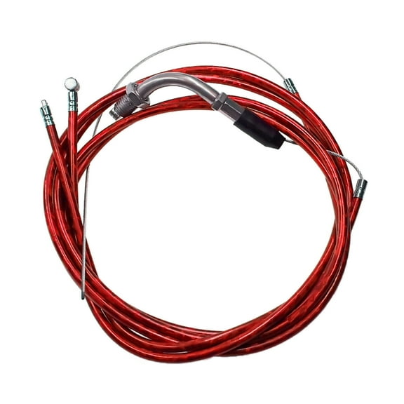 Red Throttle Cable Clutch Cable Line fit 49/60/66/80cc Motorized Bike 2 stroke