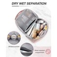 thumbnail image 3 of Travel Toiletry Bag for Women, Extra Large Opening Bag, Water-resistant travel essentials, Double-way Zippers Cosmetic Makeup Bag with Carry Handle, 3 of 4