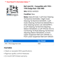 thumbnail image 2 of Ball Joint Kit - Compatible with 1994 - 1996 Dodge Ram 1500 4WD 1995, 2 of 2