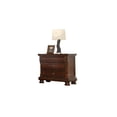 thumbnail image 2 of Miekor Furniture Baltimore Wood Nightstand with Hidden Jewelry Drawer in Dark Walnut W5U697, 2 of 7