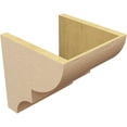 thumbnail image 5 of 11"W x 11"D x 11"H Wide Ridgewood Rough Cedar Woodgrain TimberThane Corbel, Primed Tan, 5 of 6