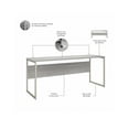 thumbnail image 2 of Hybrid 72W x 24D Computer Table Desk in Platinum Gray - Engineered Wood, 2 of 2