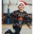 thumbnail image 7 of Merry Swishmas Kids Ugly Christmas Sweater Funny Basketball Holiday Shirt for Boys and Girls Kids sweater Small Multicolor, 7 of 7