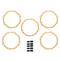 thumbnail image 2 of 5x anillos de agilidad octogonal anillos de velocidad entrenamiento físico 19.69 pulgadas portátiles para tenis de fútbol baloncesto deportivo niños Naranja, 2 of 8