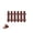 #-【Coffee | 1×Courtyard Fence 1×Base】, variant on Yard Fence Small Fence Mini Garden Border Decorative Plastic Fencing Patio Landscape Edging Simple Assembly Portable Lawn Protection, Coffee, JKODE