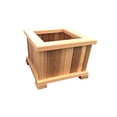 thumbnail image 3 of Wood Country Square Patio Planter - unstained, 3 of 8