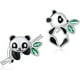 thumbnail image 1 of Pendientes de tuerca para mujer con diseño de panda, regalos para mujer, ligeros, cumpleaños, día de San Valentín, día de la madre, regalo de Navidad, 1 of 5