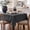 Charcoal, variant on Linen Rectangle Tablecloth, 60x120 Inch Cream White Water Resistant Large Heavy Farmhouse Neutral Burlap Fabric Rectangular Table Cover, Decoration for Outdoor/Kitchen/Dining/Parties/Wedding
