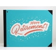 thumbnail image 3 of Darling Souvenir Blue Calligraphy Hardbound Cover Personalized Printed Retirement PartyGuestbookMemory Messagebook-9 x 12 Inches, 3 of 5