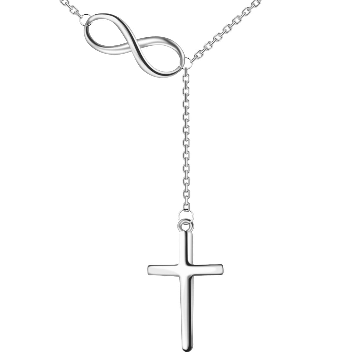 Infinity love deals cross pendant