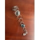 thumbnail image 1 of Bola de cristal de piña de metal giratoria con cola giratoria para decoración del hogar, balcón, patio, colgante de cristal decorativo, 1 of 6