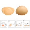 thumbnail image 2 of Ticikt Double Sided Sticky Bra Inserts, Reusable Push Up Adhesive Pads with Padding for Bikini, Swimsuit, Sports Bra, 2 of 4