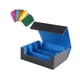 thumbnail image 4 of Caja para guardar barajas de cartas coleccionables. Capacidad para más de 1800 cartas. Azul, 4 of 9