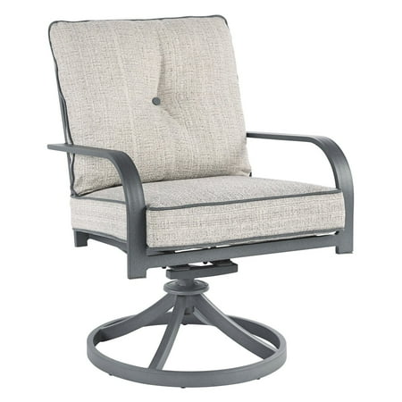 - Signature Design by Ashley Donnalee Bay Swivel Patio Dining Arm Chair - Set of 2