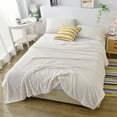 thumbnail image 1 of Xihbxyly Manta de Franela de Color Liso, Suave Terciopelo, Acogedora y Esencial para El Hogar, Versátil para Sofá o Cama, Fácil de Limpiar, Disponible En Morado, Gris, Verde, Blanco y Azul, 78,74 X 4, 1 of 6