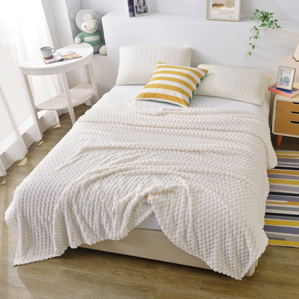 Manta De Franela Polar, Suave Manta De Terciopelo, Color Liso, Decoración Para El Hogar, Cubrecama Multiusos, Ideal Para Relajarse En El Sofá, Como Funda Para La Cama O Para Una Siesta De Lectura.