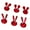 Red, variant on dianhelloya Nail Art Supplies 6Pcs Nail Art Decor Shining Non-falling Three-dimensional Faux Crystal DIY Gloss Nail Patchwork Bunny Nail Rhinestones Manicure Store Supply