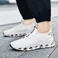 thumbnail image 3 of Men's Lightweight Breathable Sports Shoes, Blade Sole Comfortable for Standing Running Shoes, Trendy Multi-functional Sports Leisure Men's Fashion Shoes, Absorbing Cushioning And Low-top Lace-up, 3 of 9