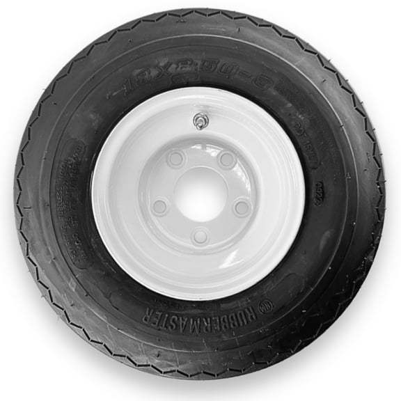 RubberMaster 18x8.50-8 4 Ply Sawtooth Tire and 5 on 4.5 Stamped