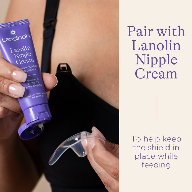 Lansinoh Contact Nipple Shields, 2 Nipple Shields (20mm) and Case