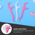 thumbnail image 3 of ACDANC Floss Picks 200Pcs Floss Picks Floss Sticks Hygienic Toothpick Lines Flossers for Adults, 3 of 7