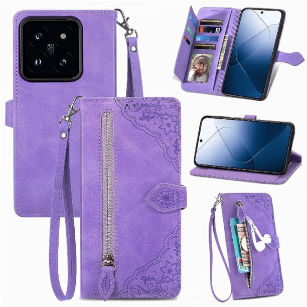 Funda billetera anti-golpes para GANGXUN Xiaomi 14T Pro , ideal para día a día y trabajo